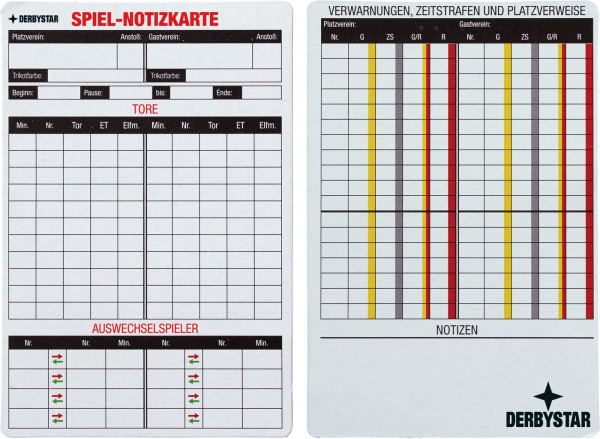 Spiel-Notizkarten